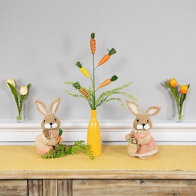 Northlight Striped Carrots Artificial Easter Spray Table Decor
