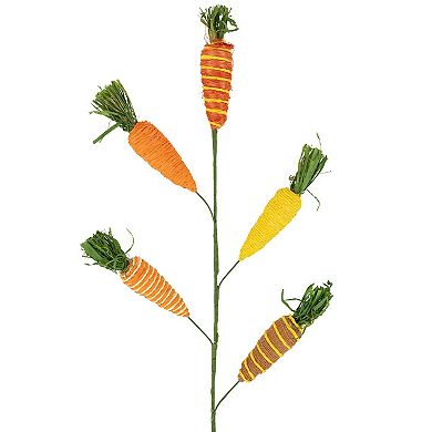 Northlight Striped Carrots Artificial Easter Spray Table Decor