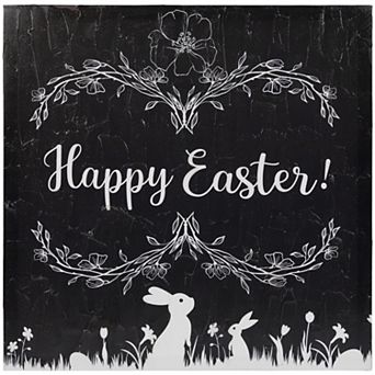 Northlight Happy Easter Bunnies Canvas Wall Decor