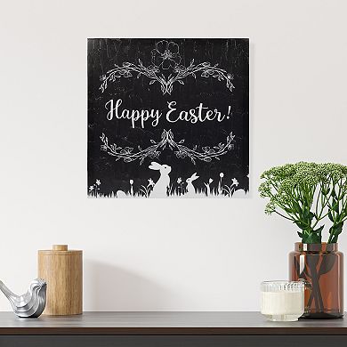 Northlight Happy Easter Bunnies Canvas Wall Decor