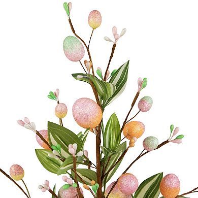 Northlight 18 Inch Artificial Potted Twig Tree with Easter Eggs