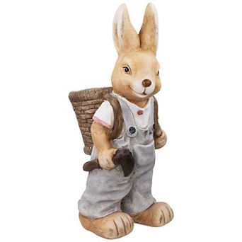 Northlight Boy Rabbit Outdoor Garden Planter