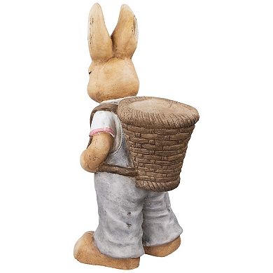 Northlight Boy Rabbit Outdoor Garden Planter