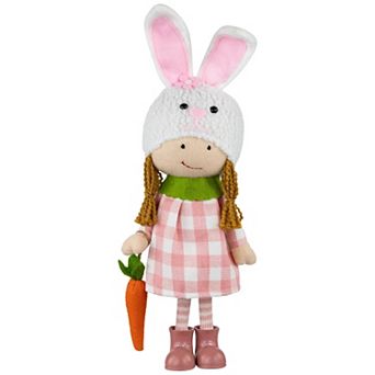 Northlight 13 Inch Bunny Hat Figurine Table Decor