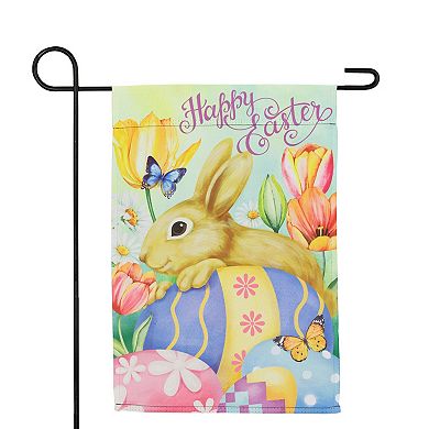 Northlight Bunny & Butterflies Happy Easter Outdoor Garden Flag