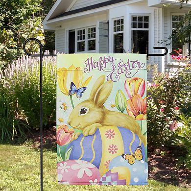 Northlight Bunny & Butterflies Happy Easter Outdoor Garden Flag