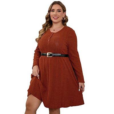 travel knit dress Travel Envy Ribbed Knit Dress in Light Coco Small
