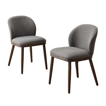 IDEALHOUSE Dining Chairs Set of 2 Linen Shell 31Inch