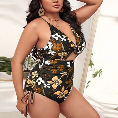 Plus Size Swimsuit For Women Plus Size One Piece Summer Swimsuits High Waisted Bathing Suits
