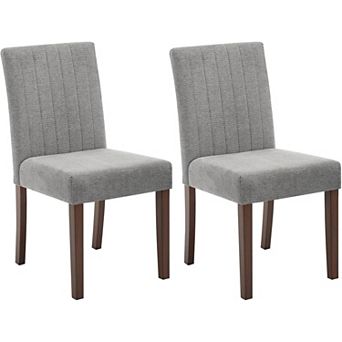 IDEALHOUSE Dining Chairs Set of 2 Basic Wood Leg Kitchen 31Inch