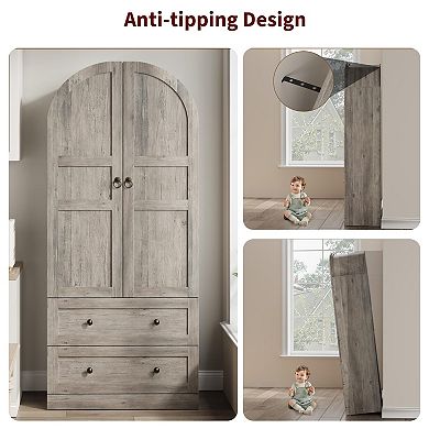 IDEALHOUSE Arched Kitchen Cabinet