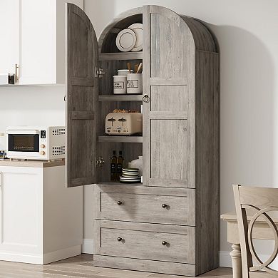 IDEALHOUSE Arched Kitchen Cabinet