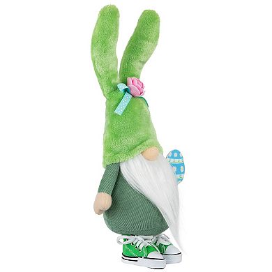 Northlight 15 Inch Gnome with Bunny Ears Easter Figure Decor