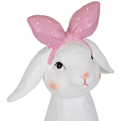 Northlight Easter Bunny Bust with Hair Bow Table Decor