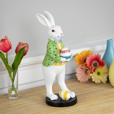 Northlight Rabbit Holding Easter Egg Outdoor Garden Statue