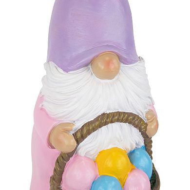 Northlight Easter Bunny Gnome Figurine with Egg Basket