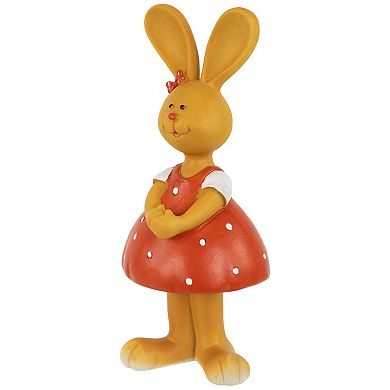 Northlight 8 Inch Bunny Girl Outdoor Garden Statue