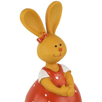 Northlight 8 Inch Bunny Girl Outdoor Garden Statue