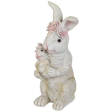 Northlight Mother & Baby Bunny Outdoor Garden Statue