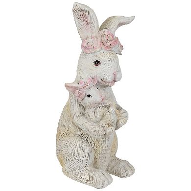 Northlight Mother & Baby Bunny Outdoor Garden Statue