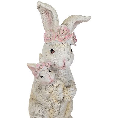 Northlight Mother & Baby Bunny Outdoor Garden Statue