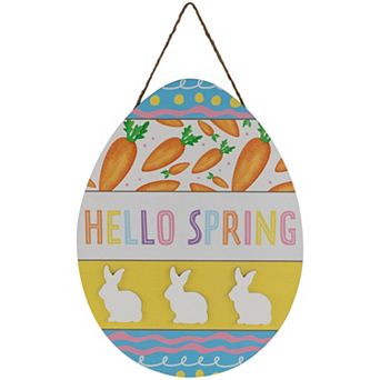 Northlight Hello Spring Easter Egg Wall Decor