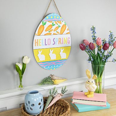 Northlight Hello Spring Easter Egg Wall Decor