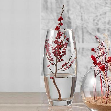 10" Clear Bullet-Style Glass Vase for Flowers, Branches, or Fillers - Set of 6