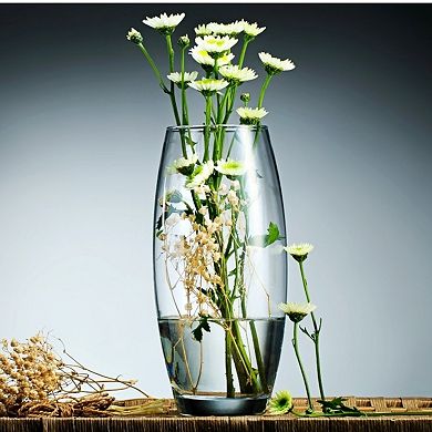 10" Clear Bullet-Style Glass Vase for Flowers, Branches, or Fillers - Set of 6
