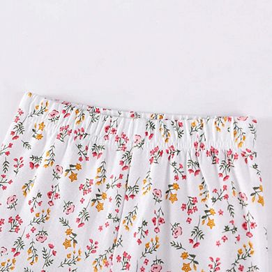 Spring and Autumn Girls Animals Cartoon Pattern Long Sleeves Christmas Clothing Set