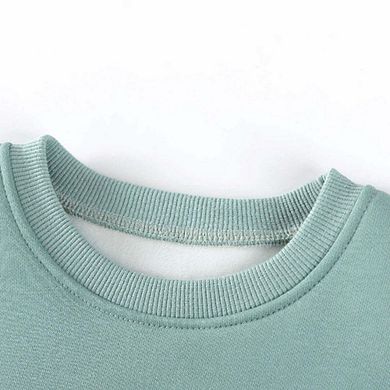 Spring and Autumn Girls Animals Cartoon Pattern Long Sleeves Christmas Clothing Set