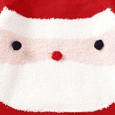 Baby Cartoon Christmas Pattern Long Sleeves Sweater Rompers