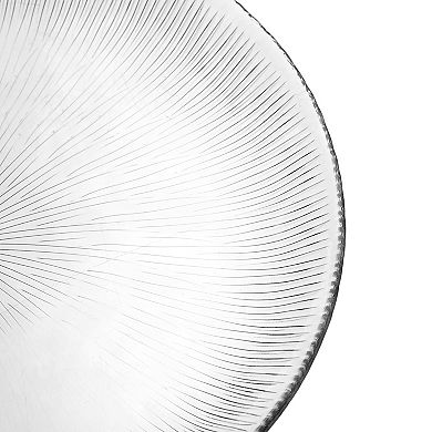 10-Inch Round Crystalline Glass Plate for Entrées and Desserts