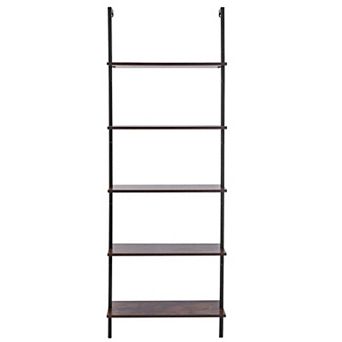 5 tier Wall Mounted Pipe Shelf Unit for Kitchen, Laundry Room, or Home Office Storage