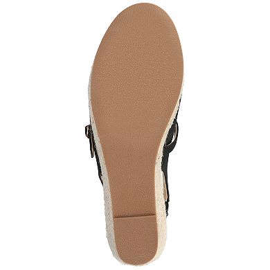 Journee Asmyna Wedge Ankle Strap Round Toe Women's Espadrille Shoes