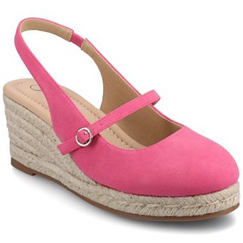 Journee Asmyna Wedge Ankle Strap Round Toe Women's Espadrille Shoes