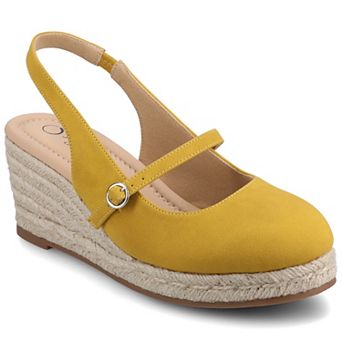 Journee Asmyna Wedge Ankle Strap Round Toe Women's Espadrille Shoes