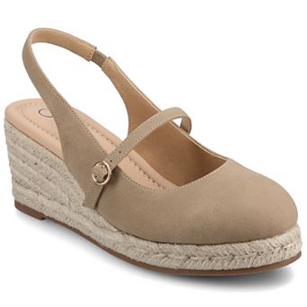 Journee Asmyna Wedge Ankle Strap Round Toe Women's Espadrille Shoes