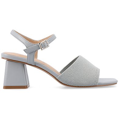 Journee Evylinn Medium & Wide Width Knit Block Heel Women's Dress Sandals
