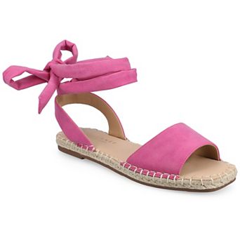 Journee Emelie Medium & Wide Width Woven Espadrille Women's Flat Sandals