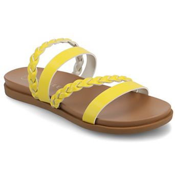 Journee Colette Medium & Wide Width Braided Slide Women's Flat Sandals