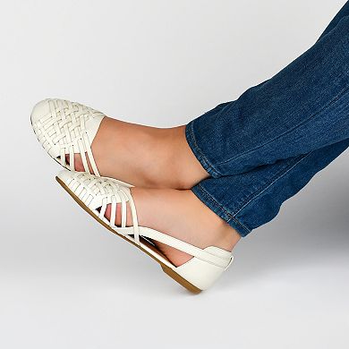 Journee Ekko Medium & Wide Width Slip-On Round Toe Women's Flat Sandals