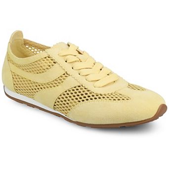 Journee Women's Chasse Mesh Round Toe Women's Lace Up Sneakers