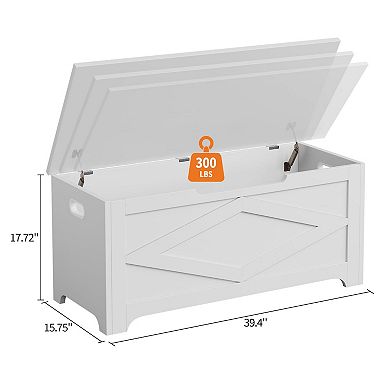 IDEALHOUSE Wooden Storage Bench