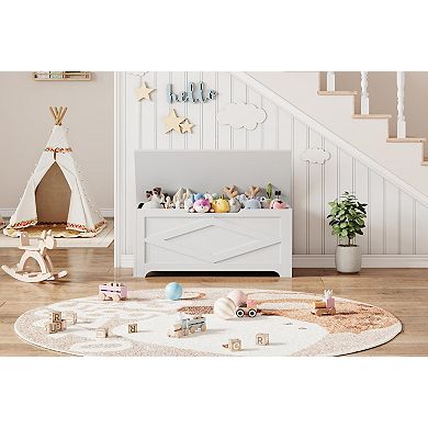 IDEALHOUSE Wooden Storage Bench