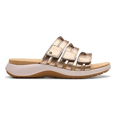 Clarks® Maelynn Abby Women's Leather Slip-On Sandals