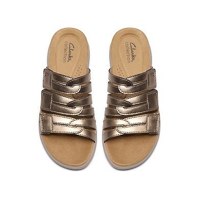Clarks® Maelynn Abby Women's Leather Slip-On Sandals