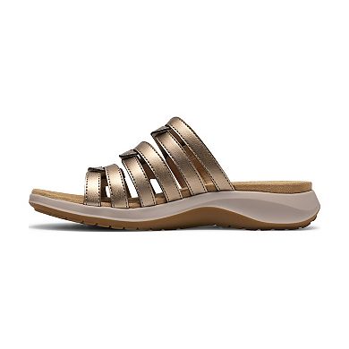 Clarks® Maelynn Abby Women's Leather Slip-On Sandals