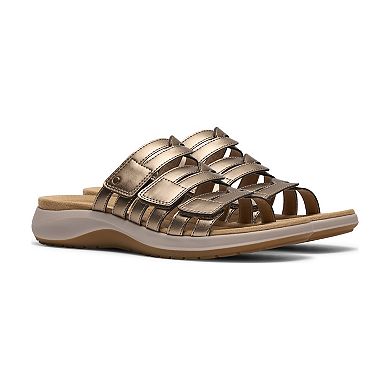 Clarks® Maelynn Abby Women's Leather Slip-On Sandals