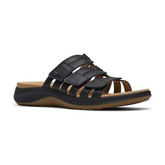 Clarks® Maelynn Abby Women's Leather Slip-On Sandals